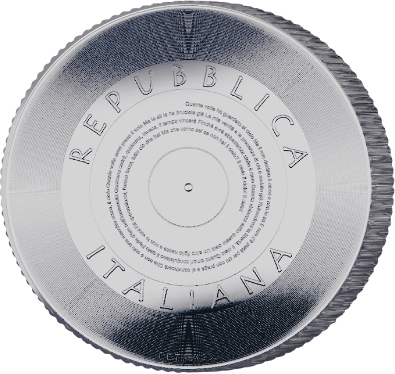 5 Euro Argento Italia 2025 Il Cielo Renato Zero Fior di Conio Astuccio