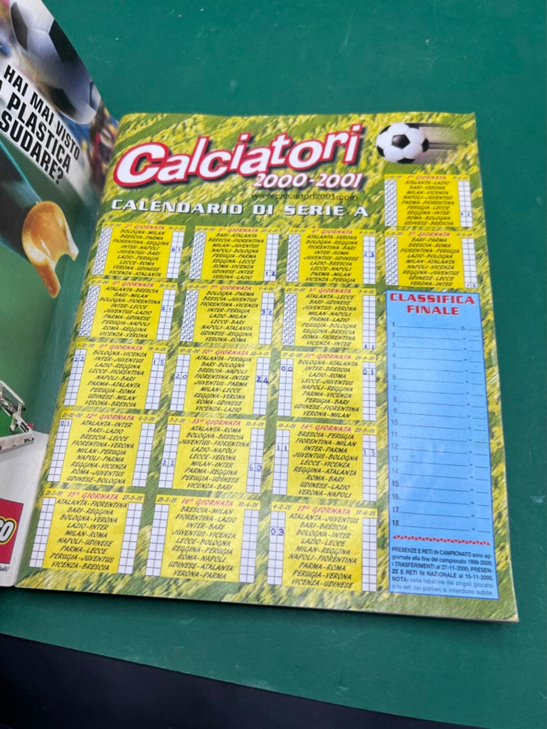 Album Figurine Calciatori Panini 2000-2001 COMPLETO + AGGIORNAMENTI