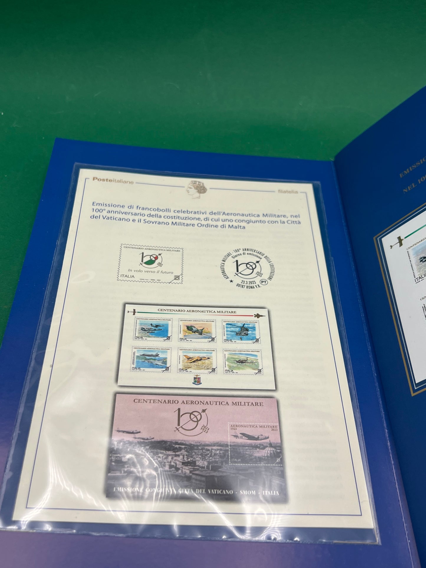 ITALIA 2023 Aeronautica militare FOLDER ESAURITO Anniversario.