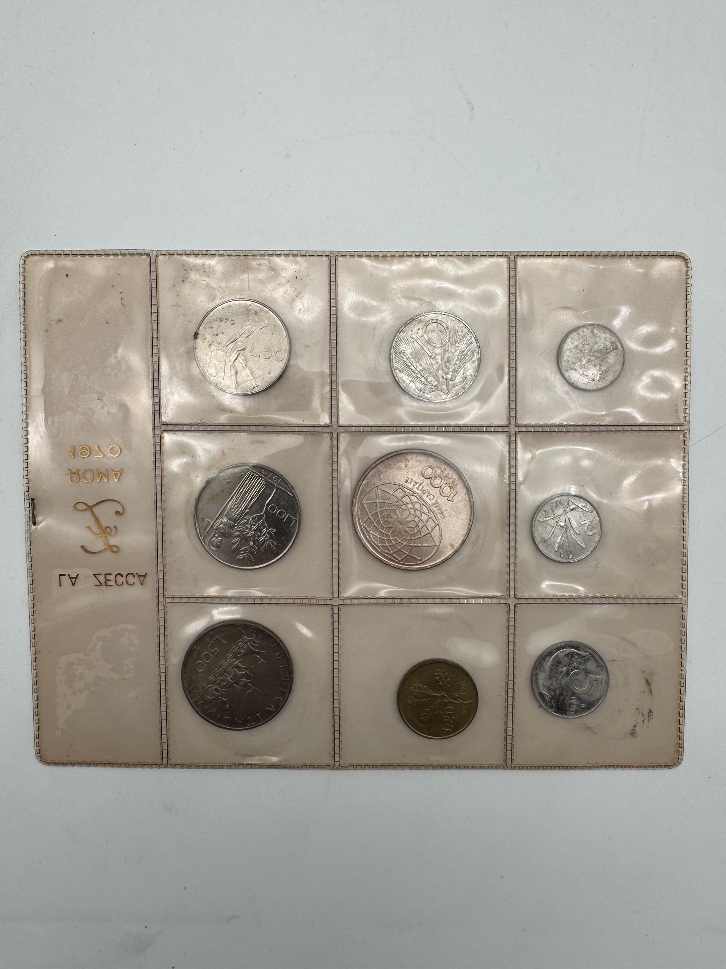 Italia Serie Divisionale Zecca 1970 con 500 Lire e 1000 Lire Argento FDC Repubblica Italiana