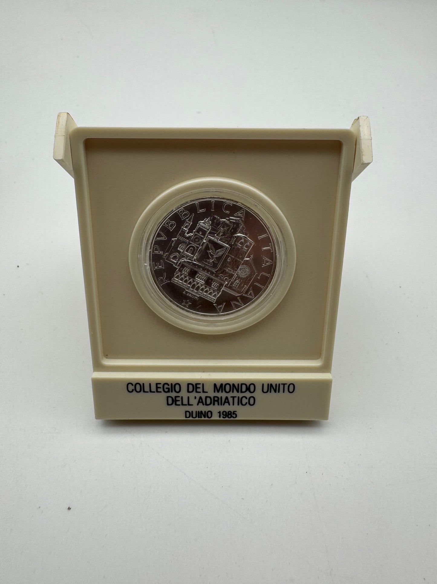500 Lire Argento Italia 1985 Collegio del Mondo Unito FDC Repubblica Italiana