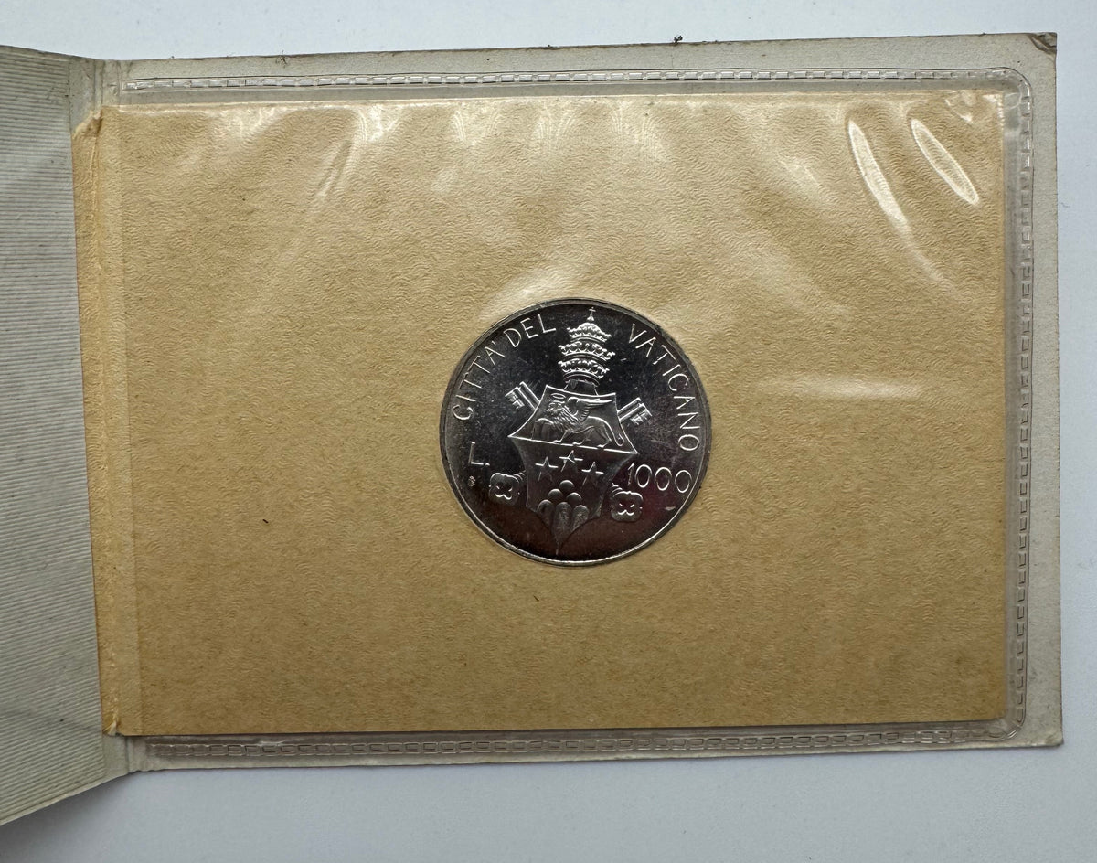 Vaticano 1000 lire 1978 Giovanni Paolo I con folder