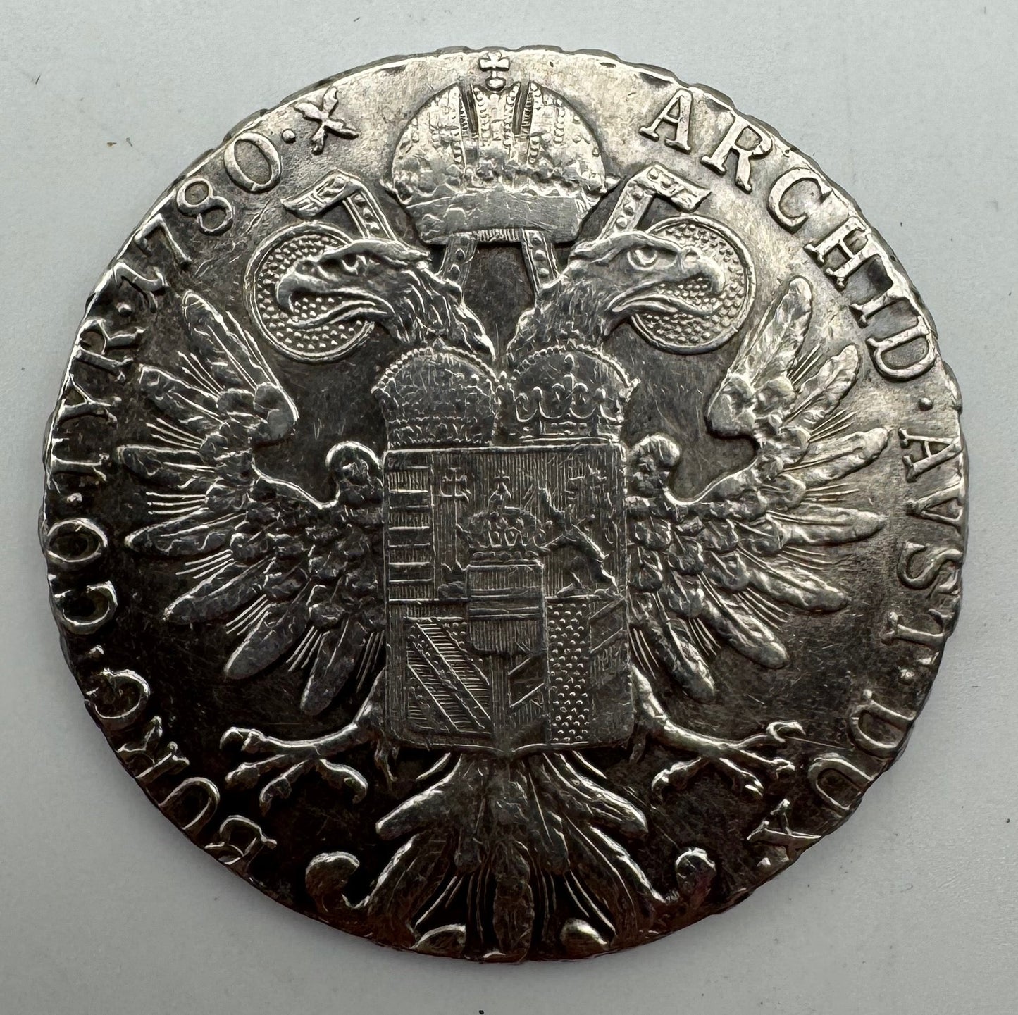 Austria Tallero di Maria Teresa 1780 Argento Riconiazione (Restrike) 27,94 g