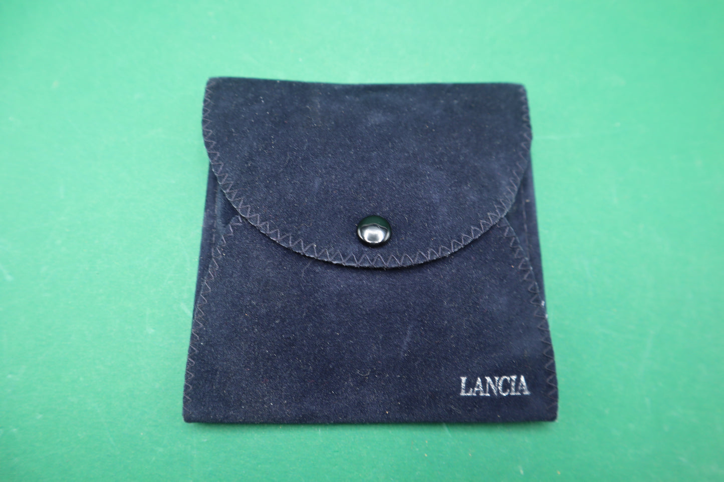 Vintage Lancia Car Emblem Enamel logo with Velvet pouch paper holder