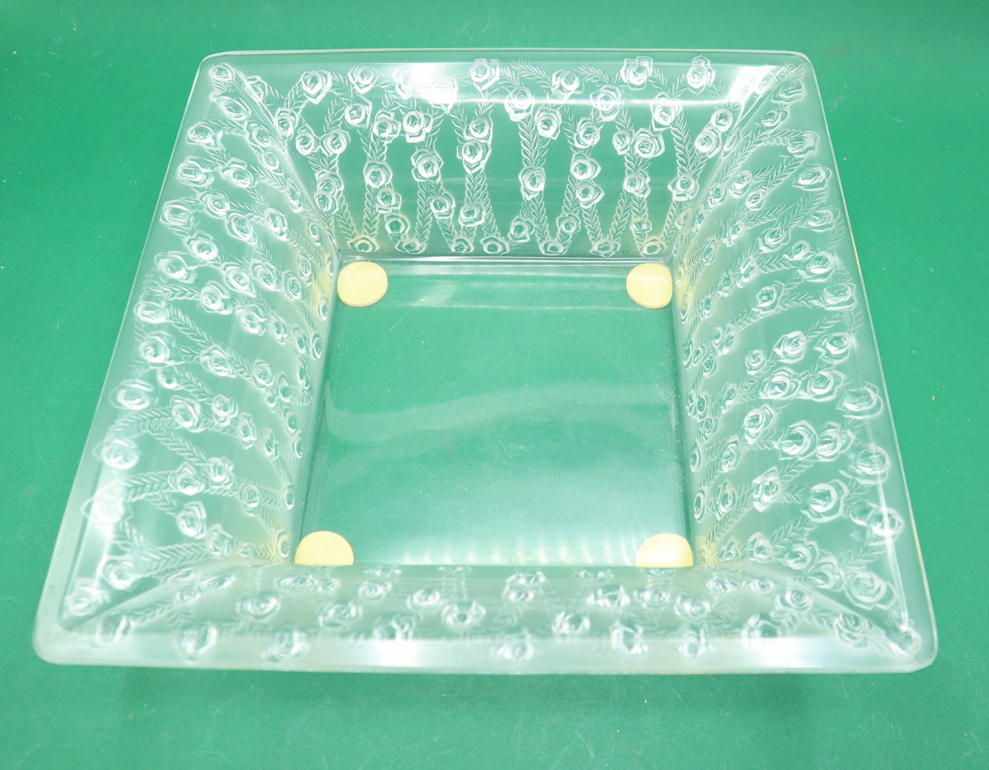 Vintage Lalique Centrotavola ´Roses´- Design Rene Lalique- Anno 1939 Firmato Cristallo