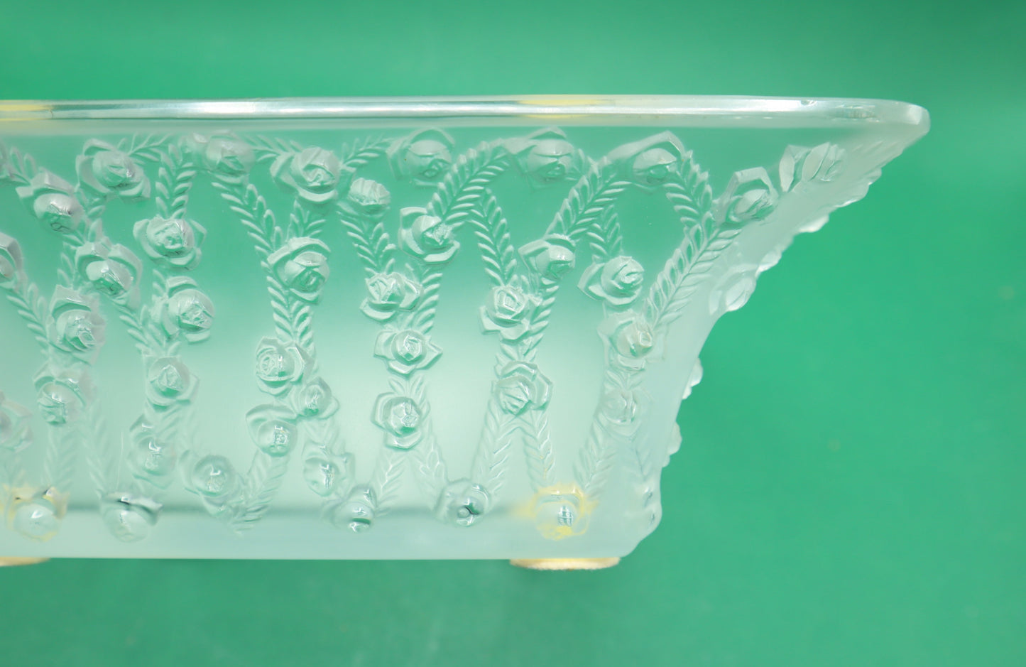 Vintage Lalique Centrotavola ´Roses´- Design Rene Lalique- Anno 1939 Firmato Cristallo