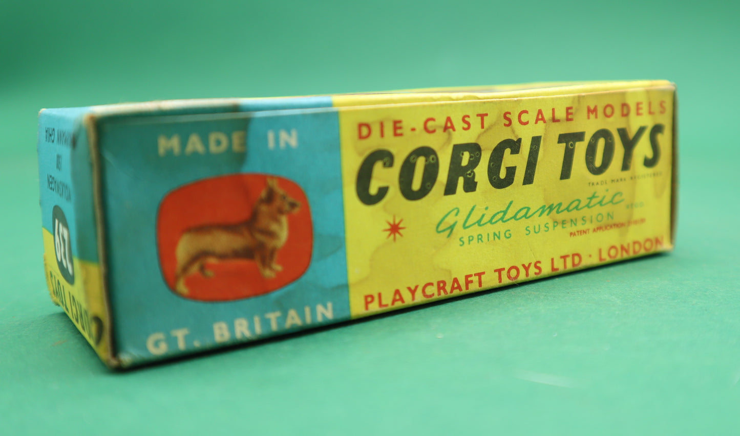 CORGI TOYS - 239-VOLKSWAGEN 1500 KHARMANN GHIA- CREMA- SCATOLA ORIGINALE 1/43