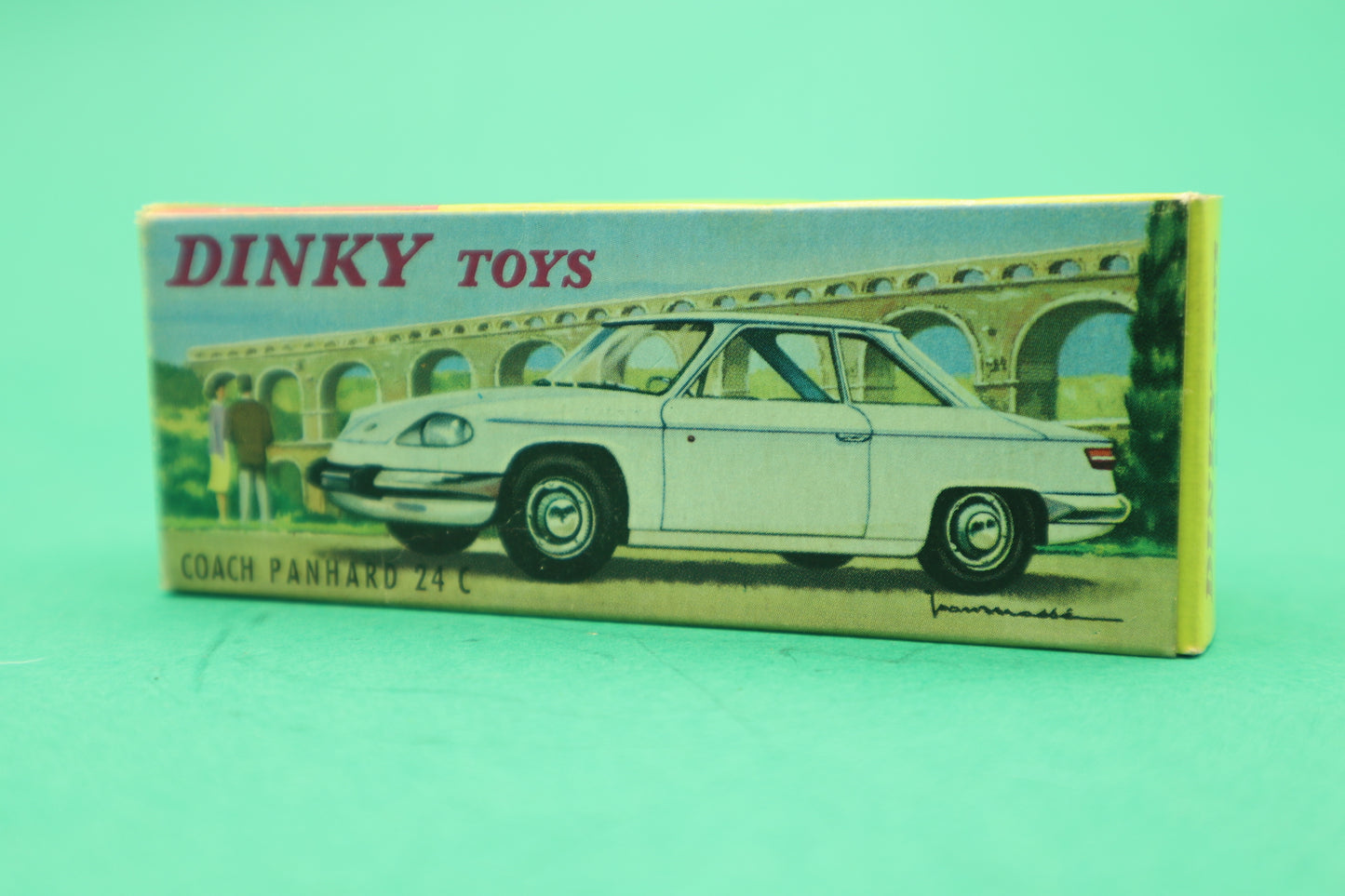 DINKY TOYS - 24C- COACH PANHARD - CREMA -MECCANO FRANCE- SCATOLA ORIGINALE 1/43
