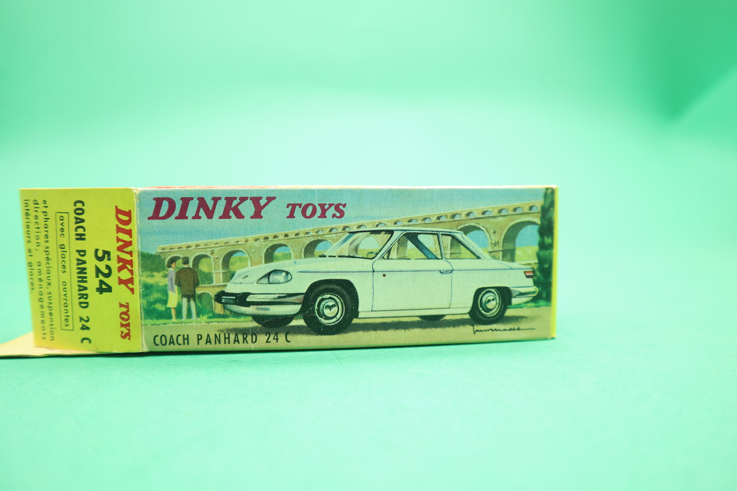 DINKY TOYS - 24C- COACH PANHARD - CREMA -MECCANO FRANCE- SCATOLA ORIGINALE 1/43