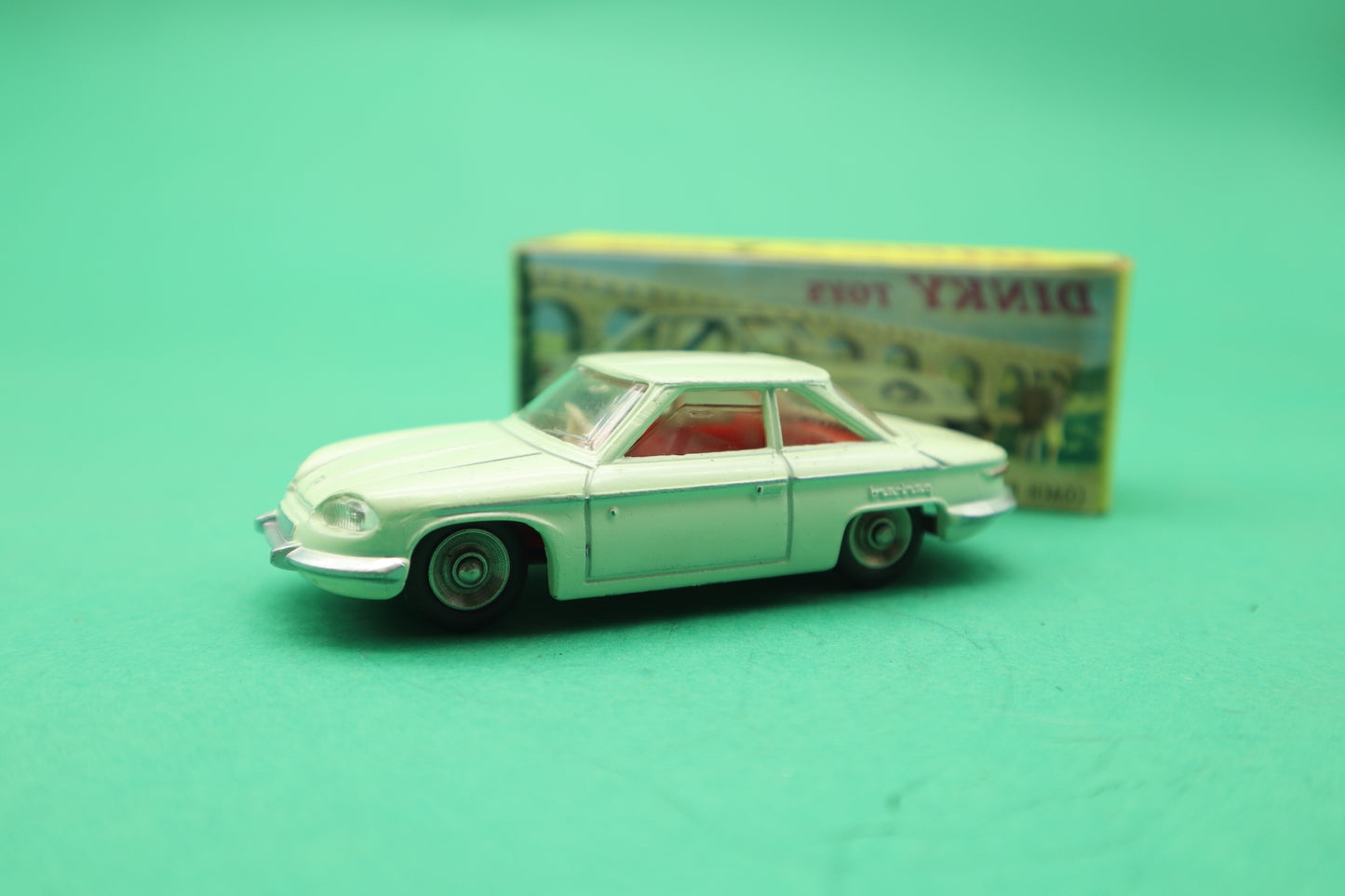 DINKY TOYS - 24C- COACH PANHARD - CREMA -MECCANO FRANCE- SCATOLA ORIGINALE 1/43