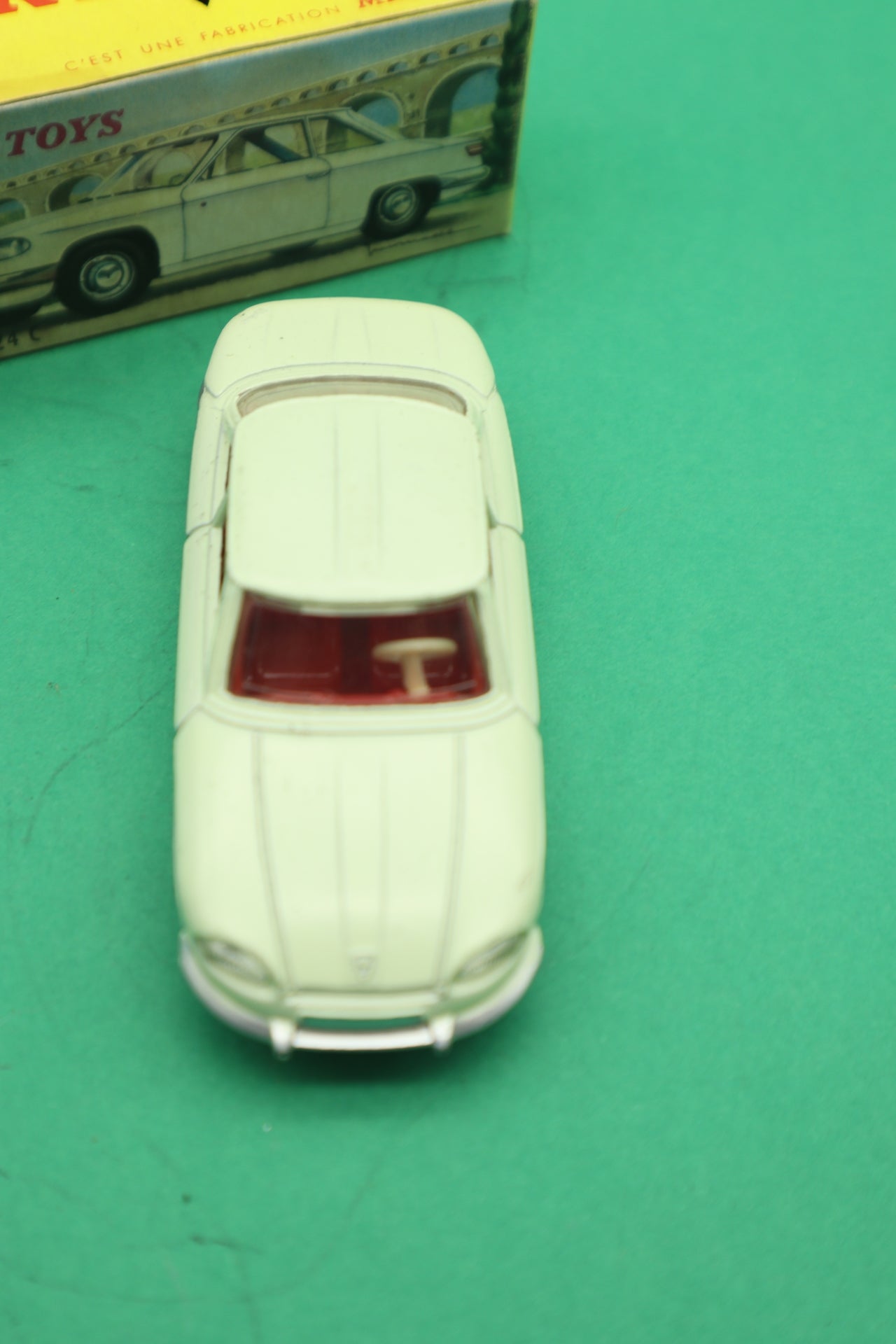 DINKY TOYS - 24C- COACH PANHARD - CREMA -MECCANO FRANCE- SCATOLA ORIGINALE 1/43