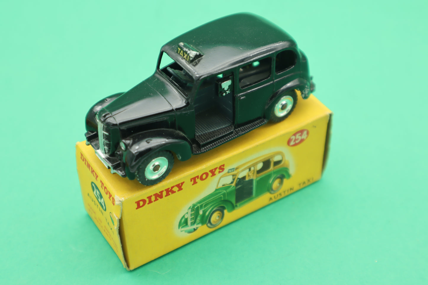 DINKY TOYS - 254- AUSTIN TAXI -NERO - MECCANO ENGLAND - SCATOLA ORIGINALE 1/43