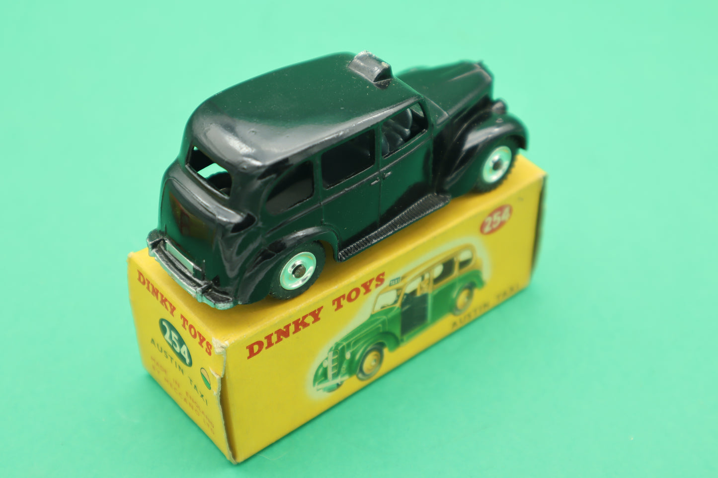 DINKY TOYS - 254- AUSTIN TAXI -NERO - MECCANO ENGLAND - SCATOLA ORIGINALE 1/43