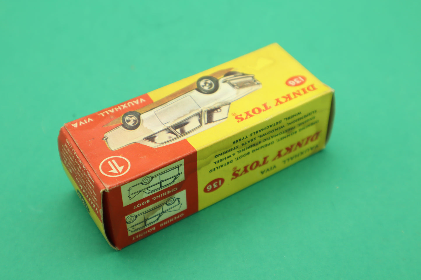 DINKY TOYS - 136- VAUXHALL VIVA -BIANCO - MECCANO ENGLAND - SCATOLA ORIGINALE 1/43