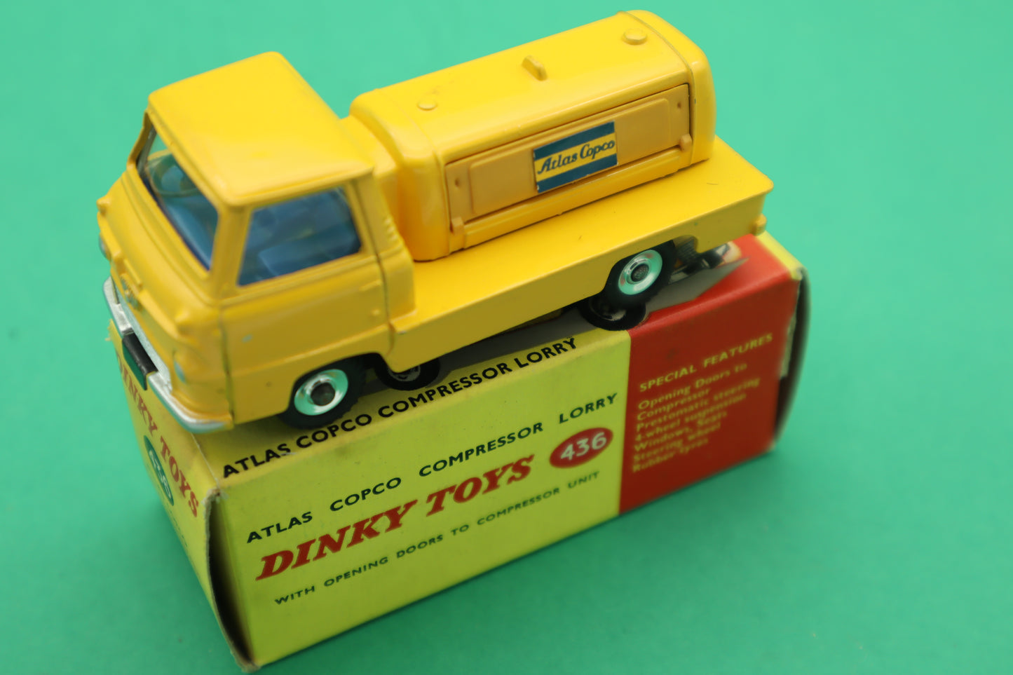 DINKY TOYS - 436 - ATLAS COPCO COMPRESSOR LORRY- MECCANO ENGLAND - SCATOLA ORIGINALE 1/43