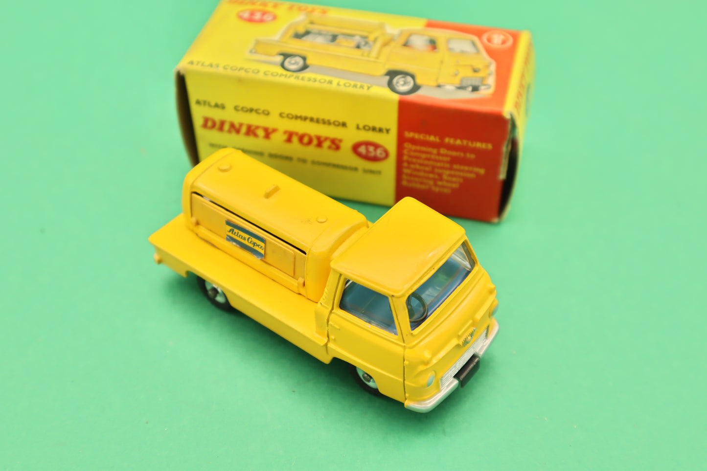 DINKY TOYS - 436 - ATLAS COPCO COMPRESSOR LORRY- MECCANO ENGLAND - SCATOLA ORIGINALE 1/43