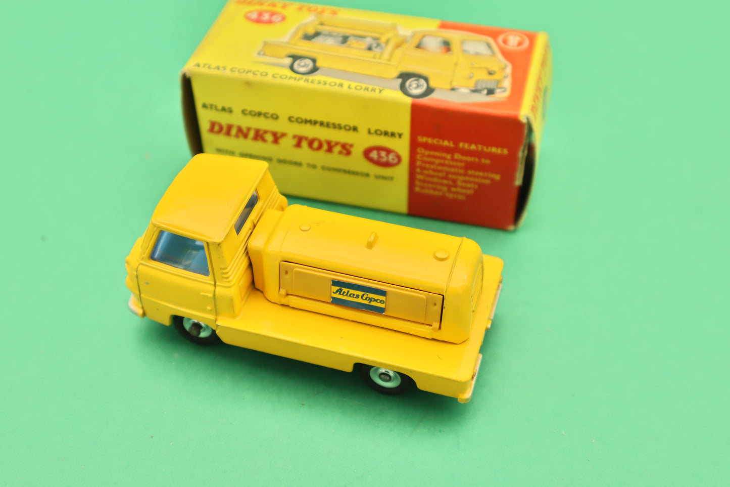 DINKY TOYS - 436 - ATLAS COPCO COMPRESSOR LORRY- MECCANO ENGLAND - SCATOLA ORIGINALE 1/43