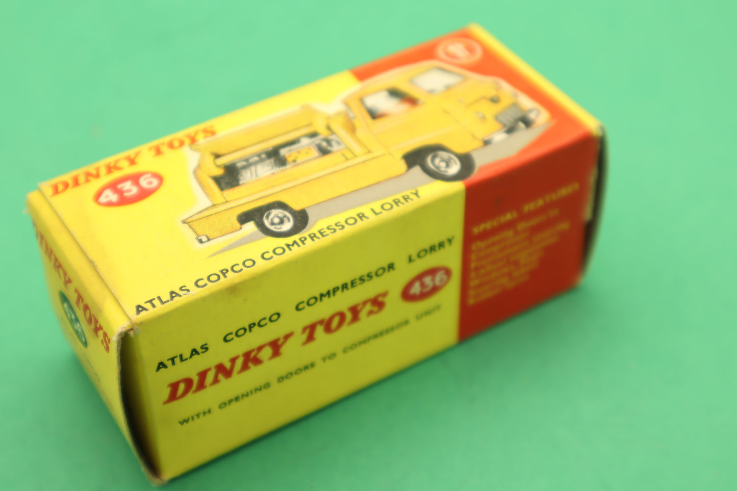 DINKY TOYS - 436 - ATLAS COPCO COMPRESSOR LORRY- MECCANO ENGLAND - SCATOLA ORIGINALE 1/43