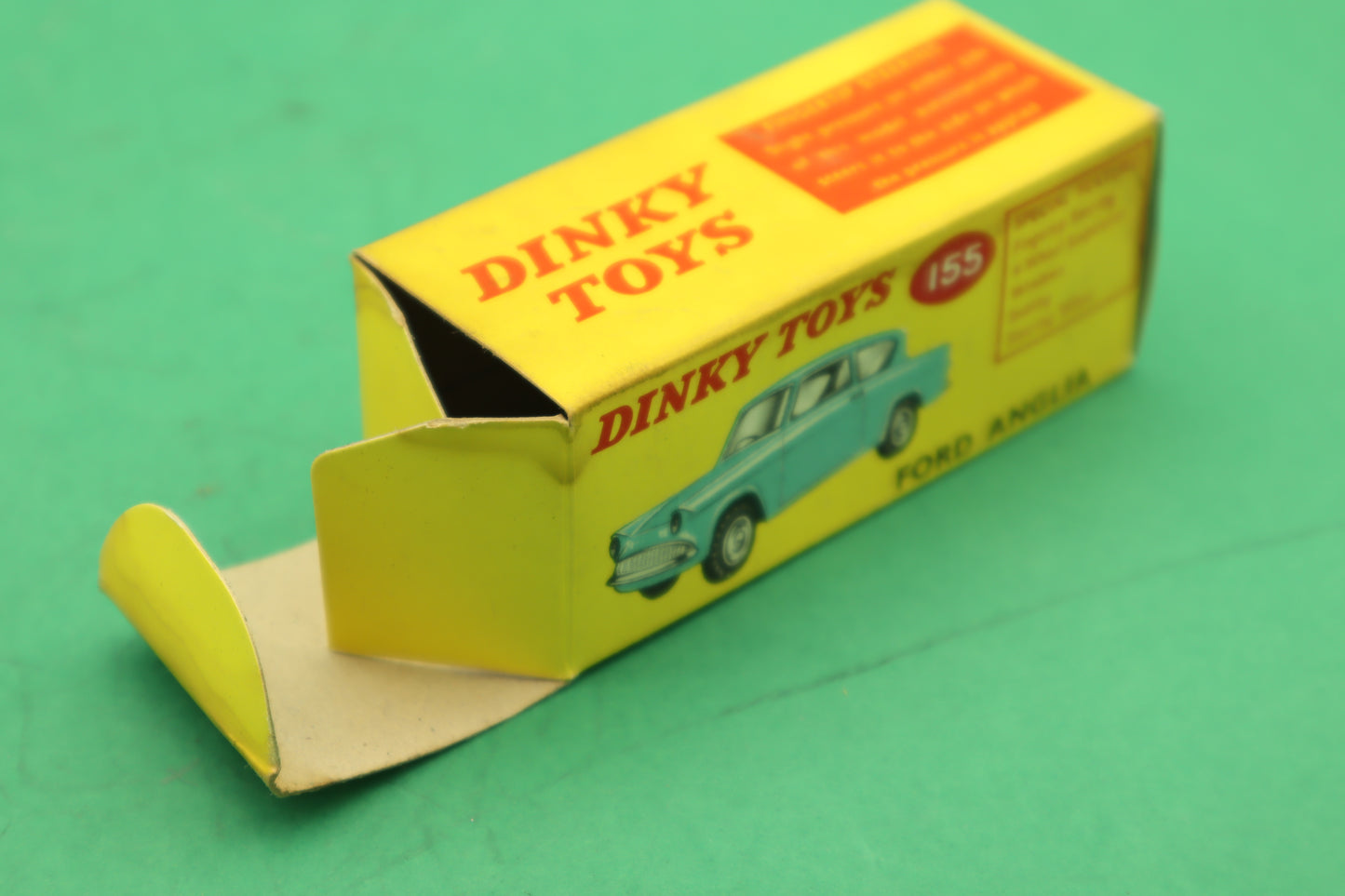 DINKY TOYS - 155- FORD ANGLIA -VERDE ACQUA - MECCANO ENGLAND - SCATOLA ORIGINALE 1/43