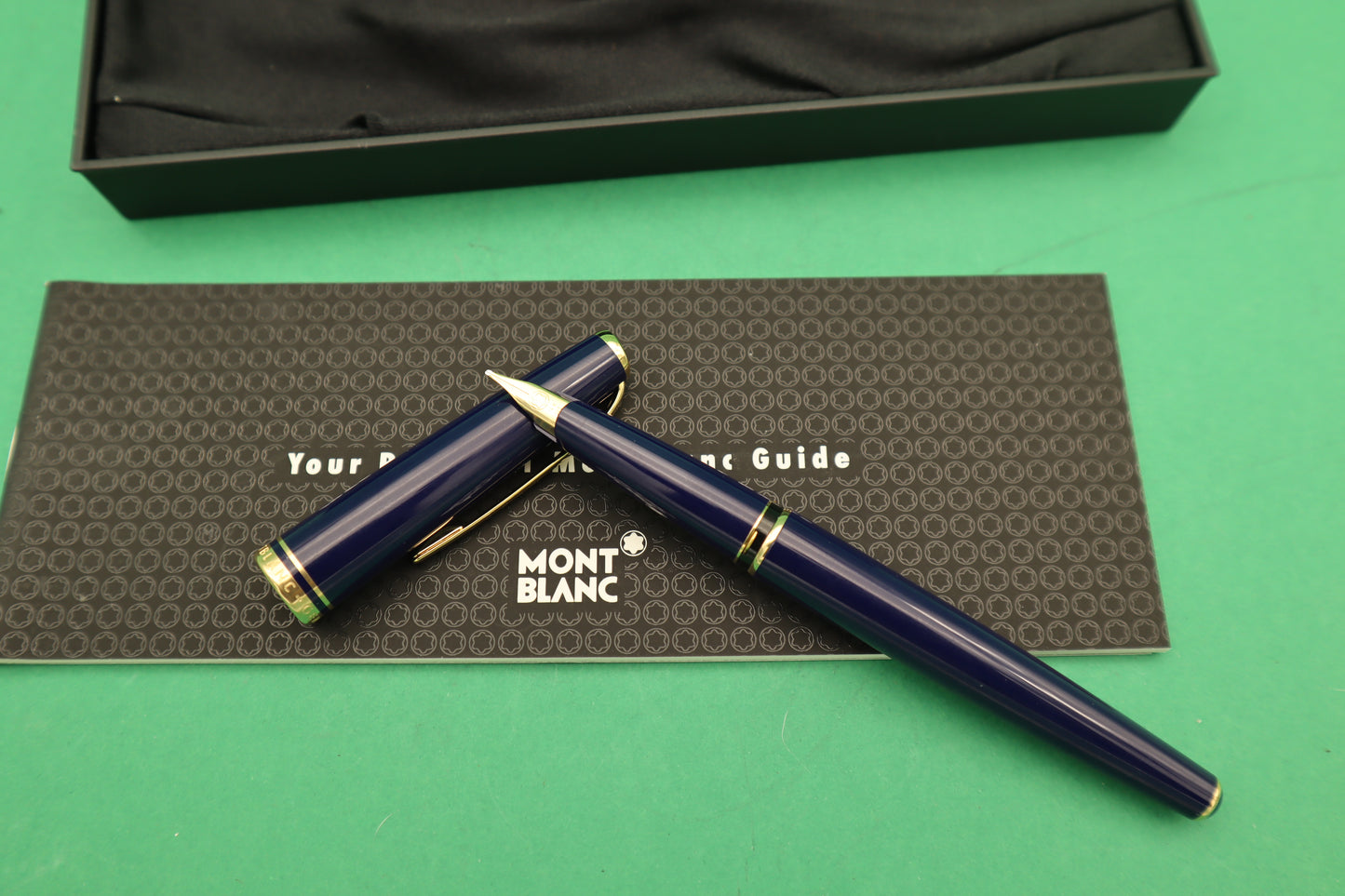 Montblanc Fountain Pen Generation Blu pennino oro giallo 14K 585 made in Germany vintage