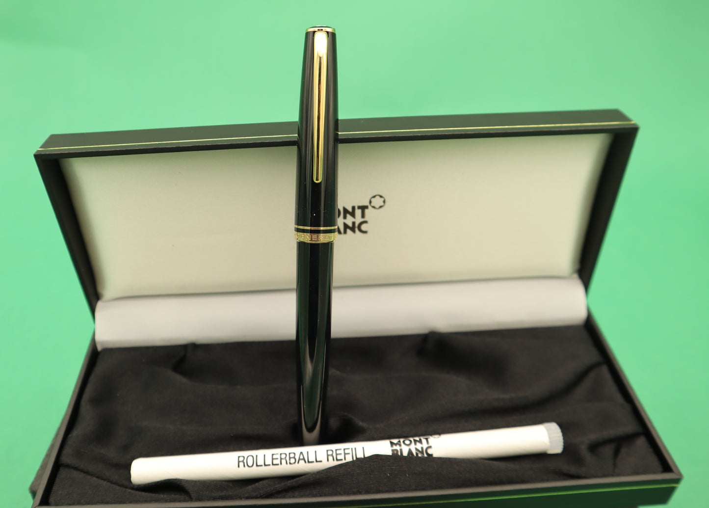 MontBlanc Meisterstuck Ballpoint Pen Black and Gold With box Made in Germany
