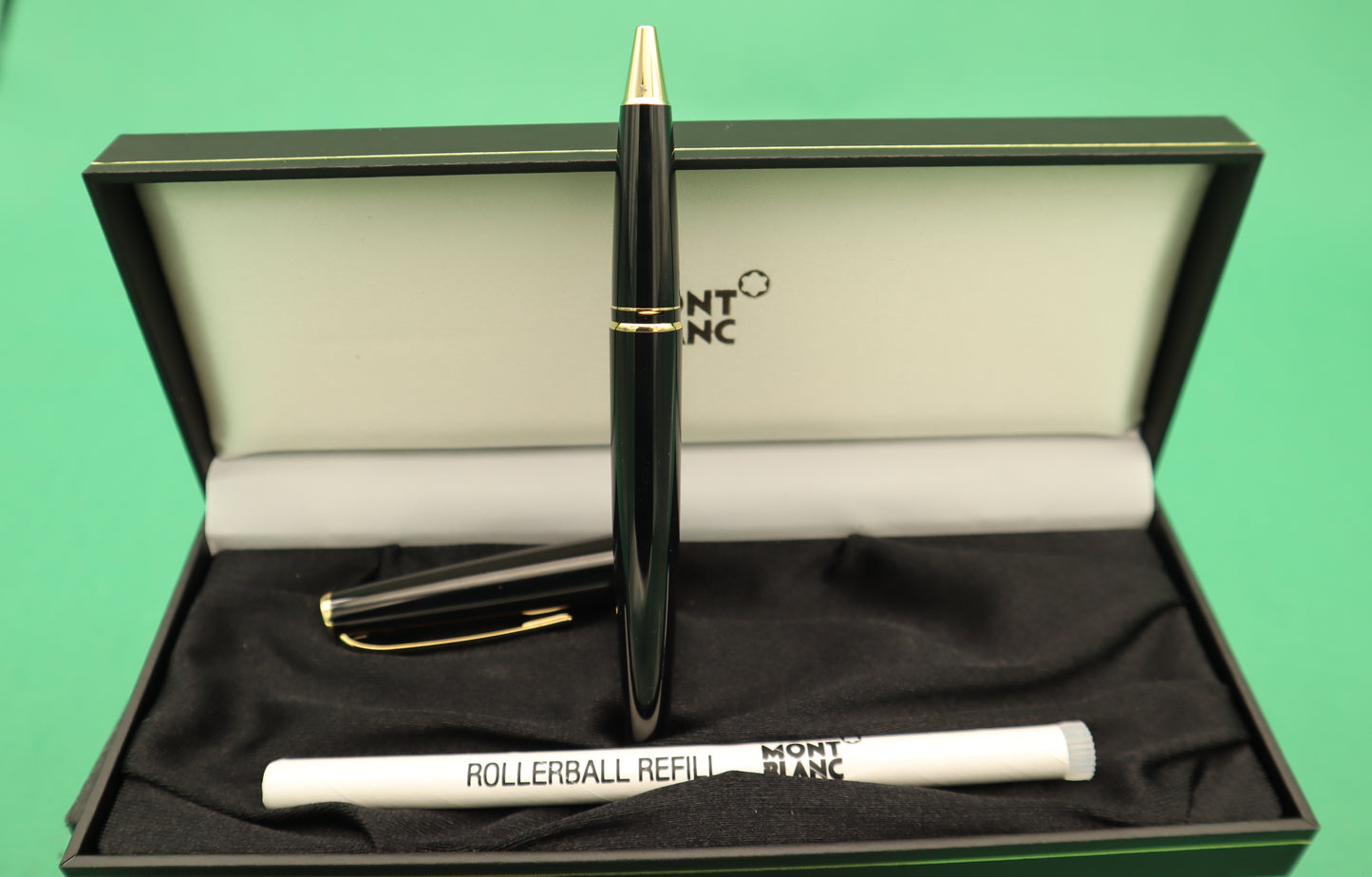 MontBlanc Meisterstuck Ballpoint Pen Black and Gold With box Made in Germany