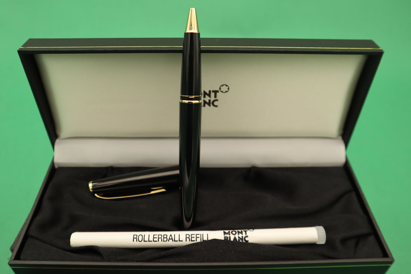 MontBlanc Meisterstuck Ballpoint Pen Black and Gold With box Made in Germany