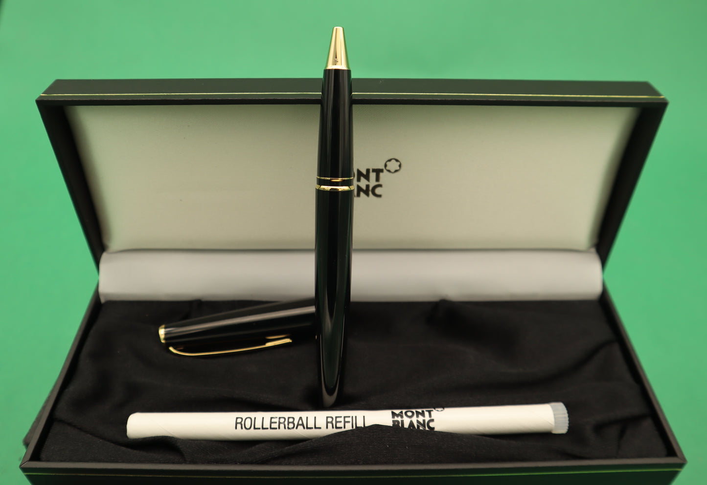 MontBlanc Meisterstuck Ballpoint Pen Black and Gold With box Made in Germany
