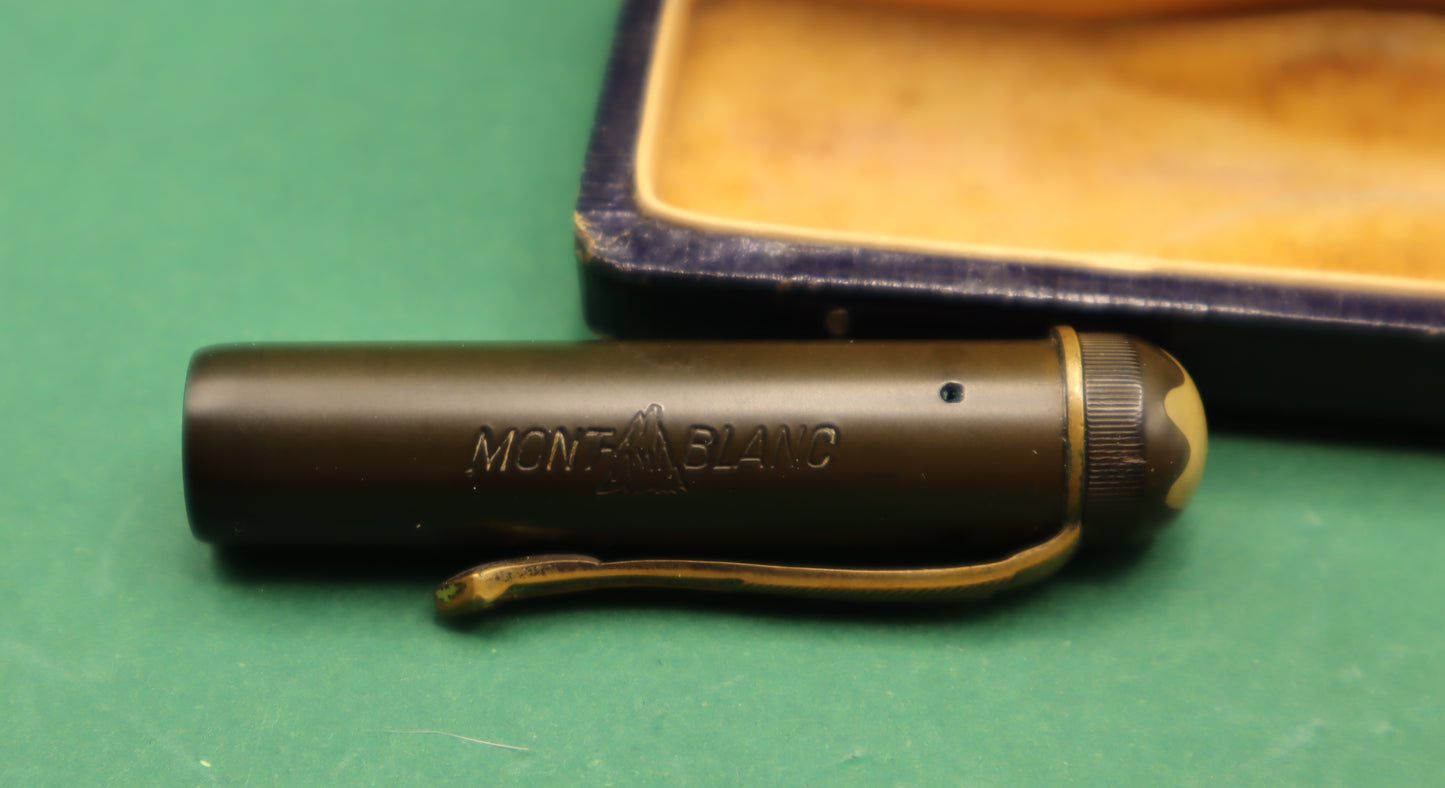 MONTBLANC 2 B Filler FOUNTAIN PEN NIB GOLD 14KT EF GRADE ORIGINAL BOX VINTAGE 1990’s