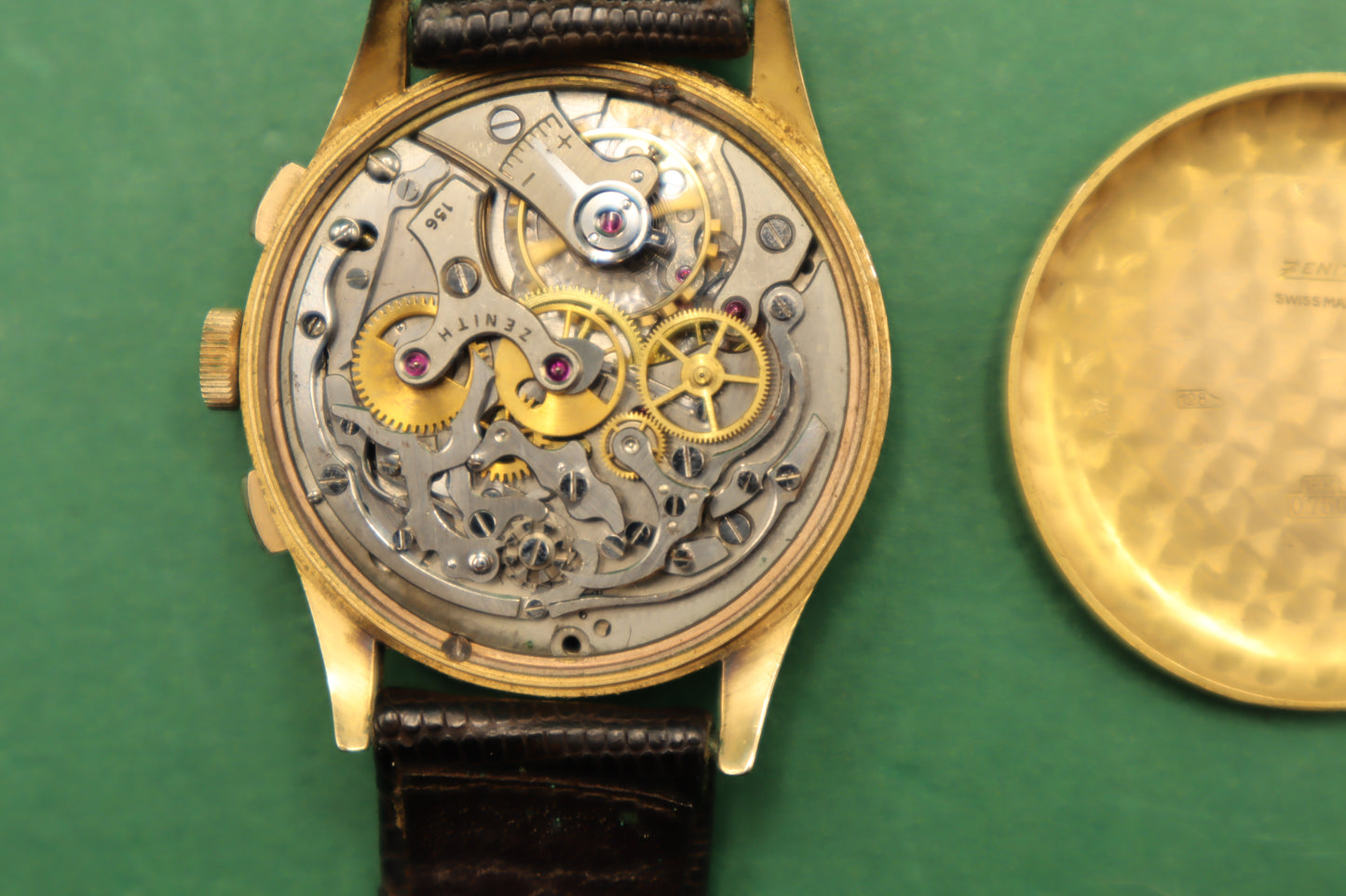 Chronograph Vintage Zenith Cal.136 Roségold 18k/750