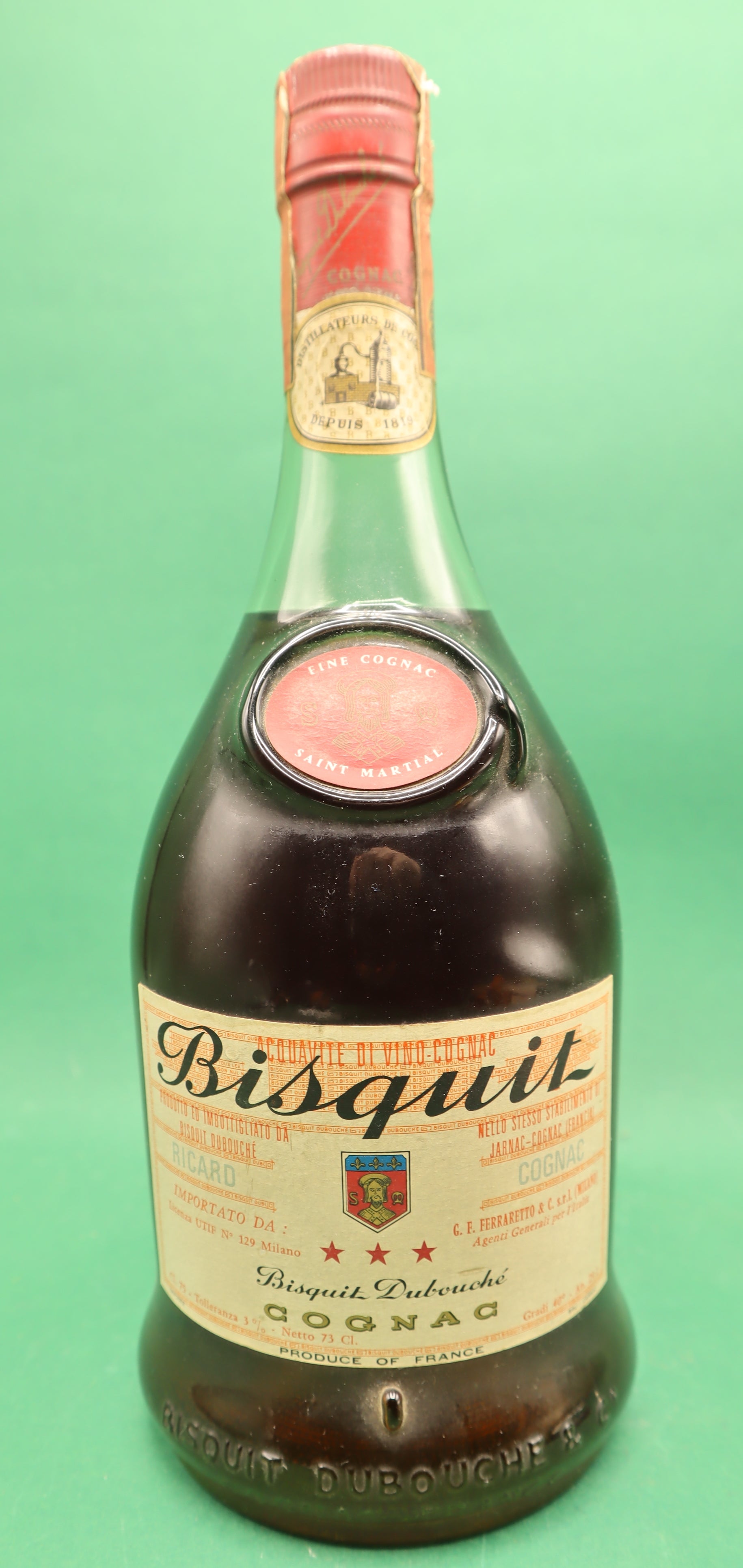 Cognac Bisquit Dubouché 3 Etoiles 1950-60 Cognac Bisquit Dubouché 3 Etoiles 1950-60