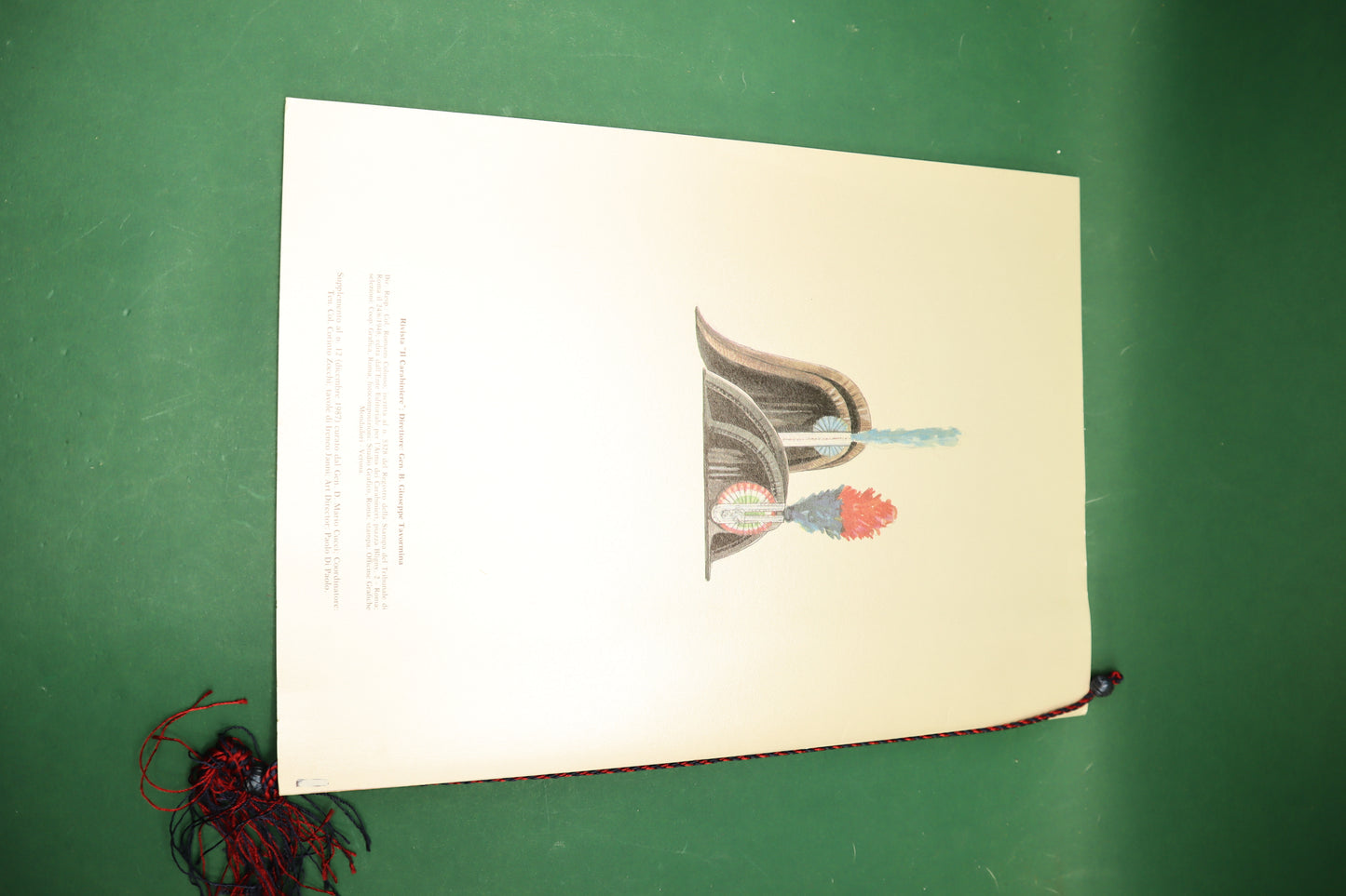 CALENDARIO STORICO DEI CARABINIERI 1988