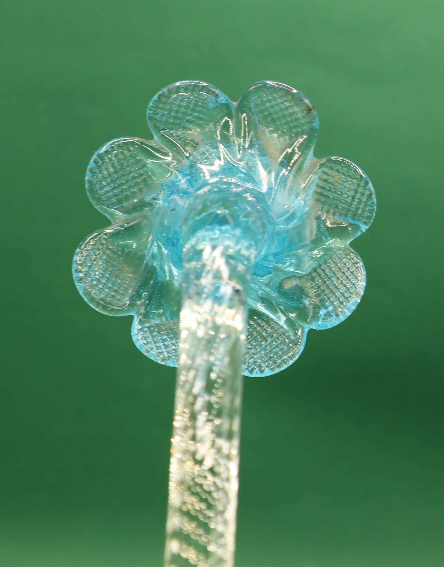 Vintage Cristallo Murano Pezzi Lampadario - Ricambio fiore vetro colore Blu