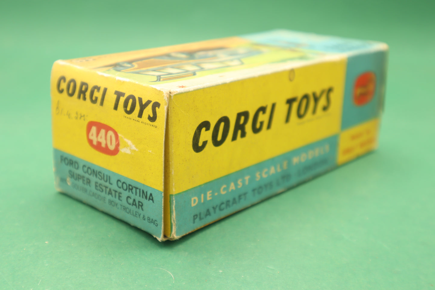 CORGI TOYS - 440 - FORD CONSUL CORTINA SUPER ESTATE CAR -PLAY CRAFT TOYS LTD LONDON- SCATOLA ORIGINALE 1/43