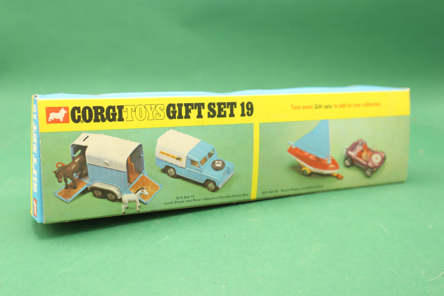 CORGI TOYS - GIFT SET 19- LAND ROVER, NIPPER AIRCRAFT AND TRAILER- ENGLAND- SCATOLA ORIGINALE