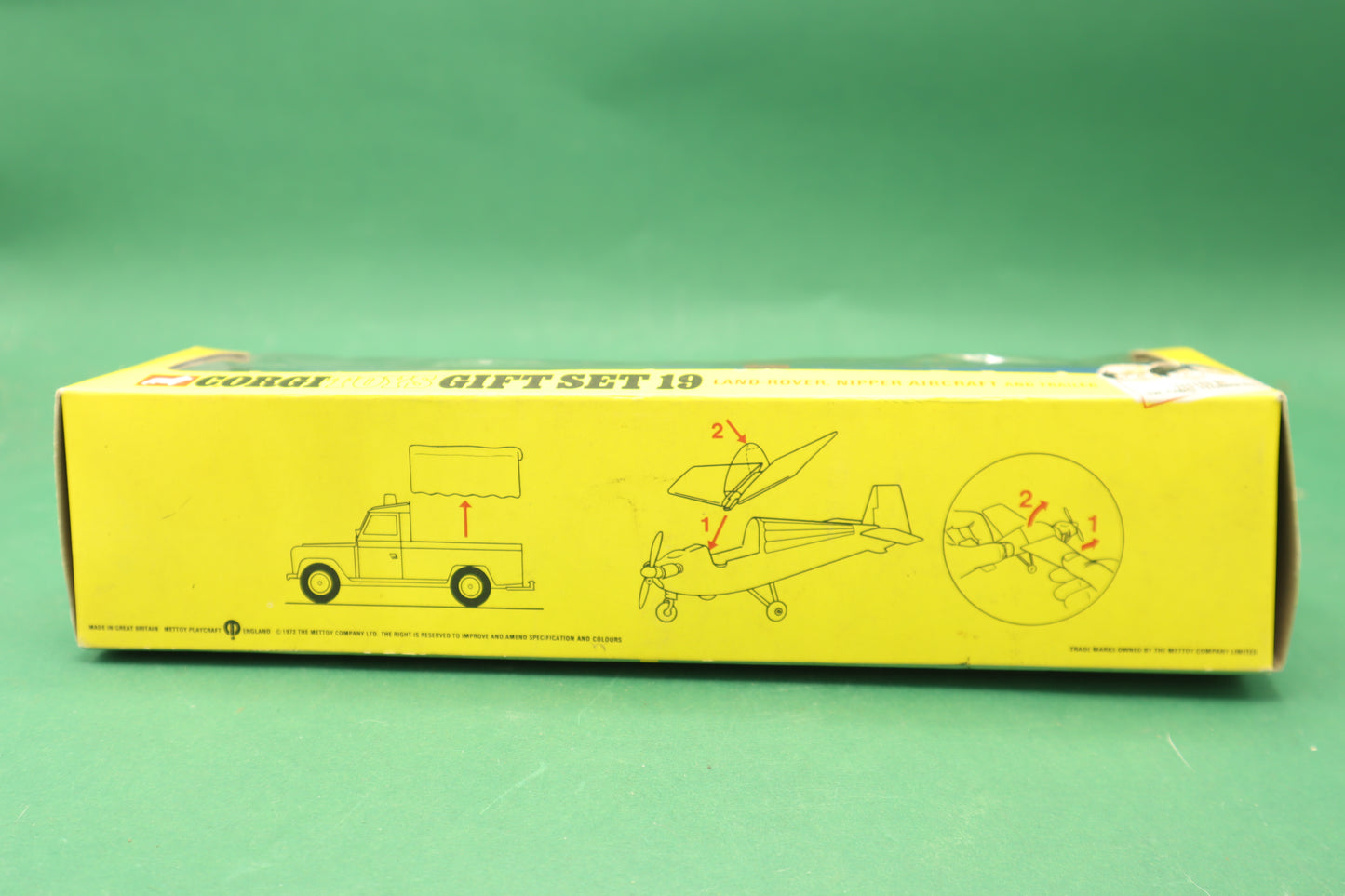 CORGI TOYS - GIFT SET 19- LAND ROVER, NIPPER AIRCRAFT AND TRAILER- ENGLAND- SCATOLA ORIGINALE