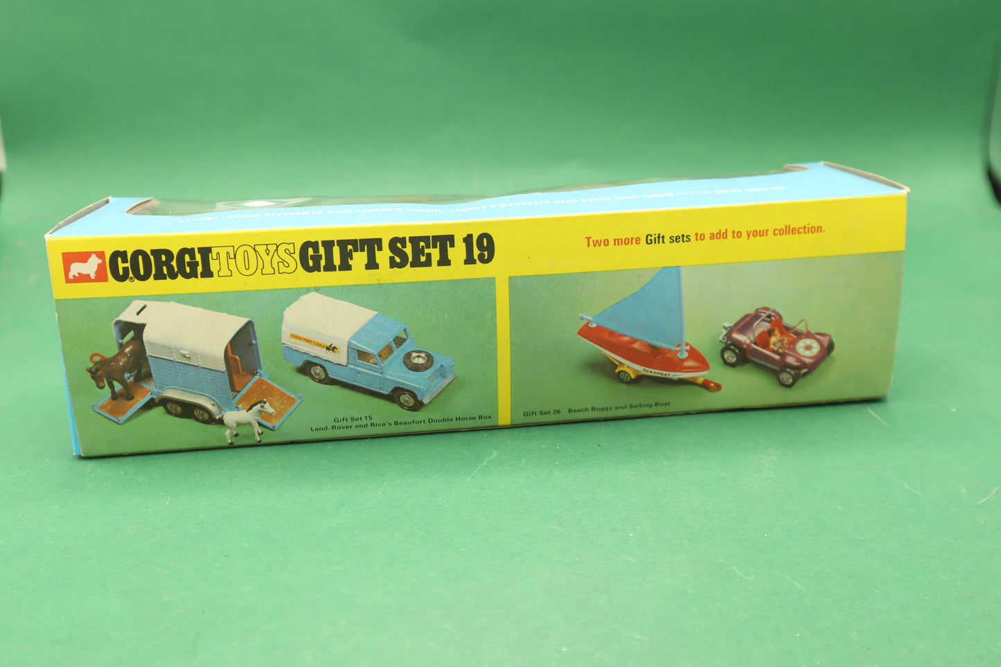 CORGI TOYS - GIFT SET 19- LAND ROVER, NIPPER AIRCRAFT AND TRAILER- ENGLAND- SCATOLA ORIGINALE
