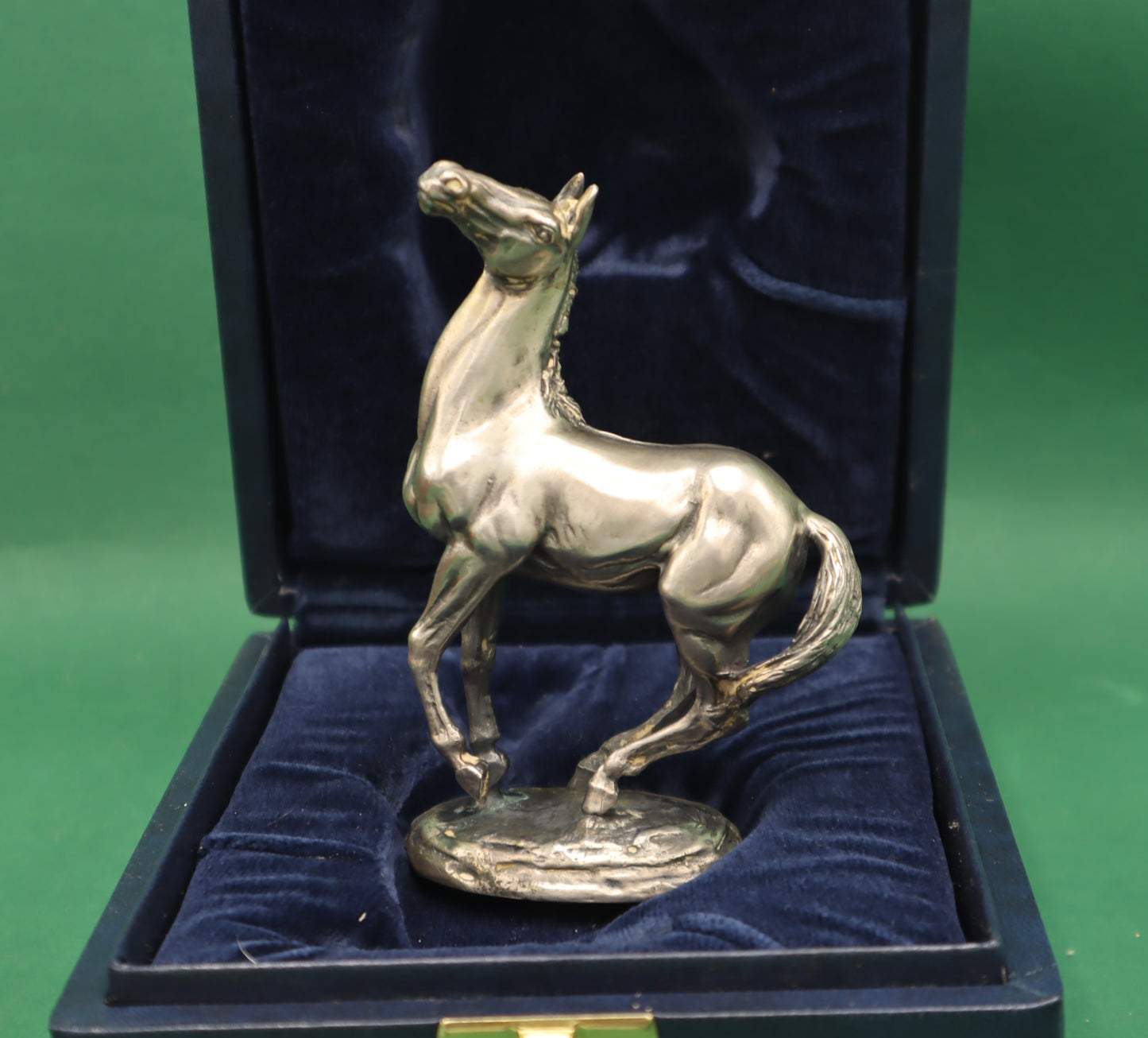 Vintage Statuetta di Cavallo Argento 925 ´Playing up' Lorne Mckean John Pinches Londra 1975.