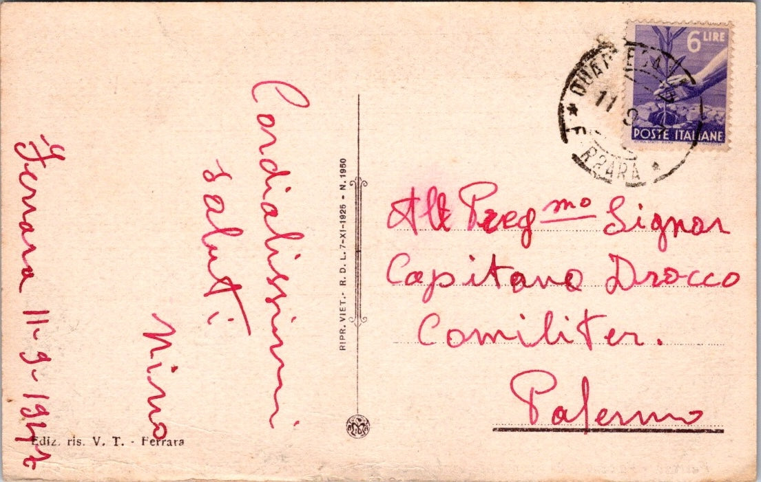 Cartolina Firenze – Ponte Vecchio Vintage Postcard Italy