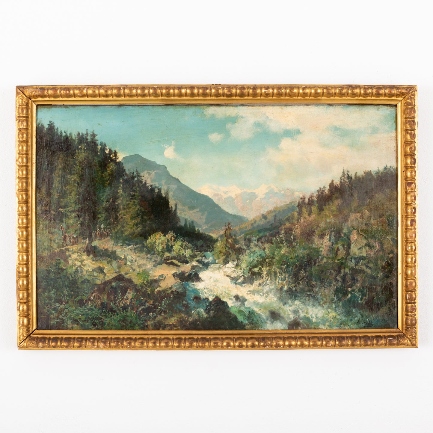 Ambrogio Preda Dipinto Svizzera Valli Swiss Switerland Painting Swiss XIX