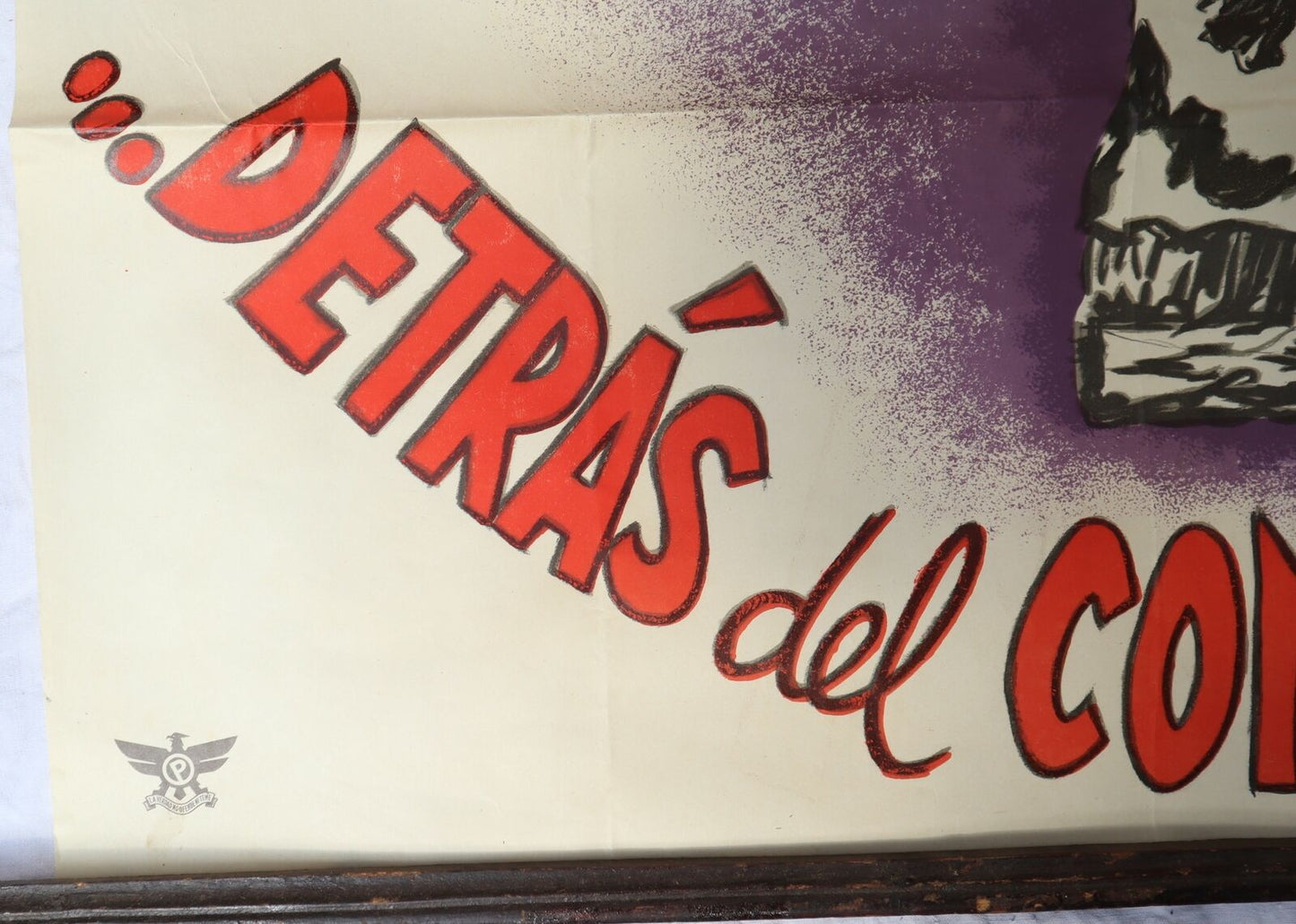 Poster Lo Que Hay Detrás del Comunismo Guerra Civil 100X70 1937 ORIGINAL