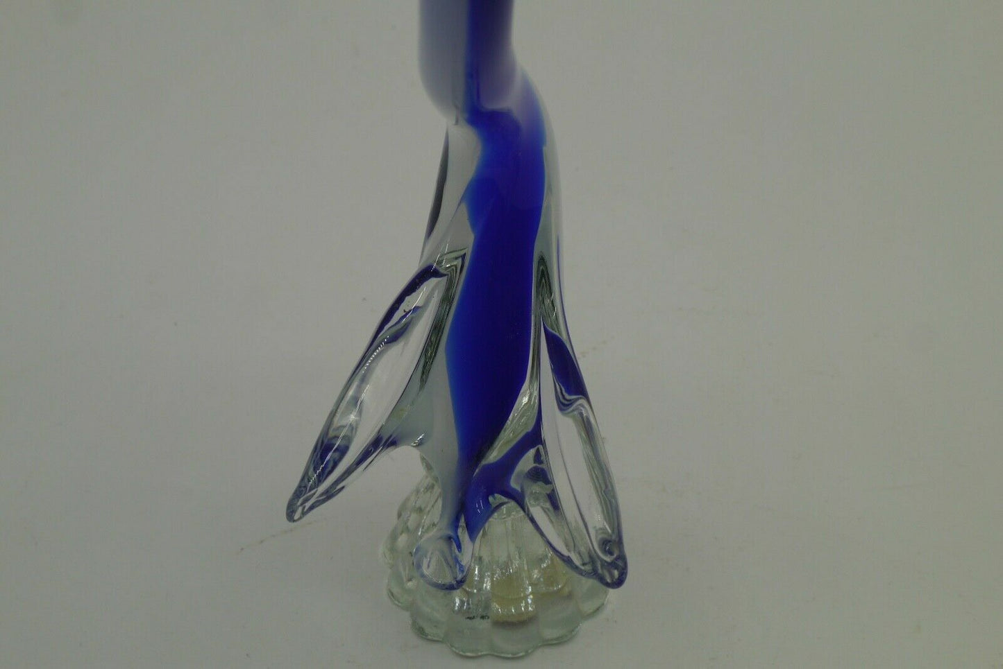 Vintage Figurine Cigno Swan Blu Pasta Vetro Murano