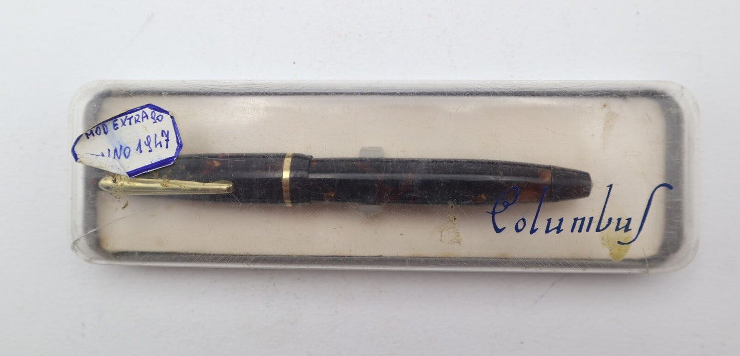 Vintage Penna Columbus extra 90 - 1947 tortoiseshell Scatola originale