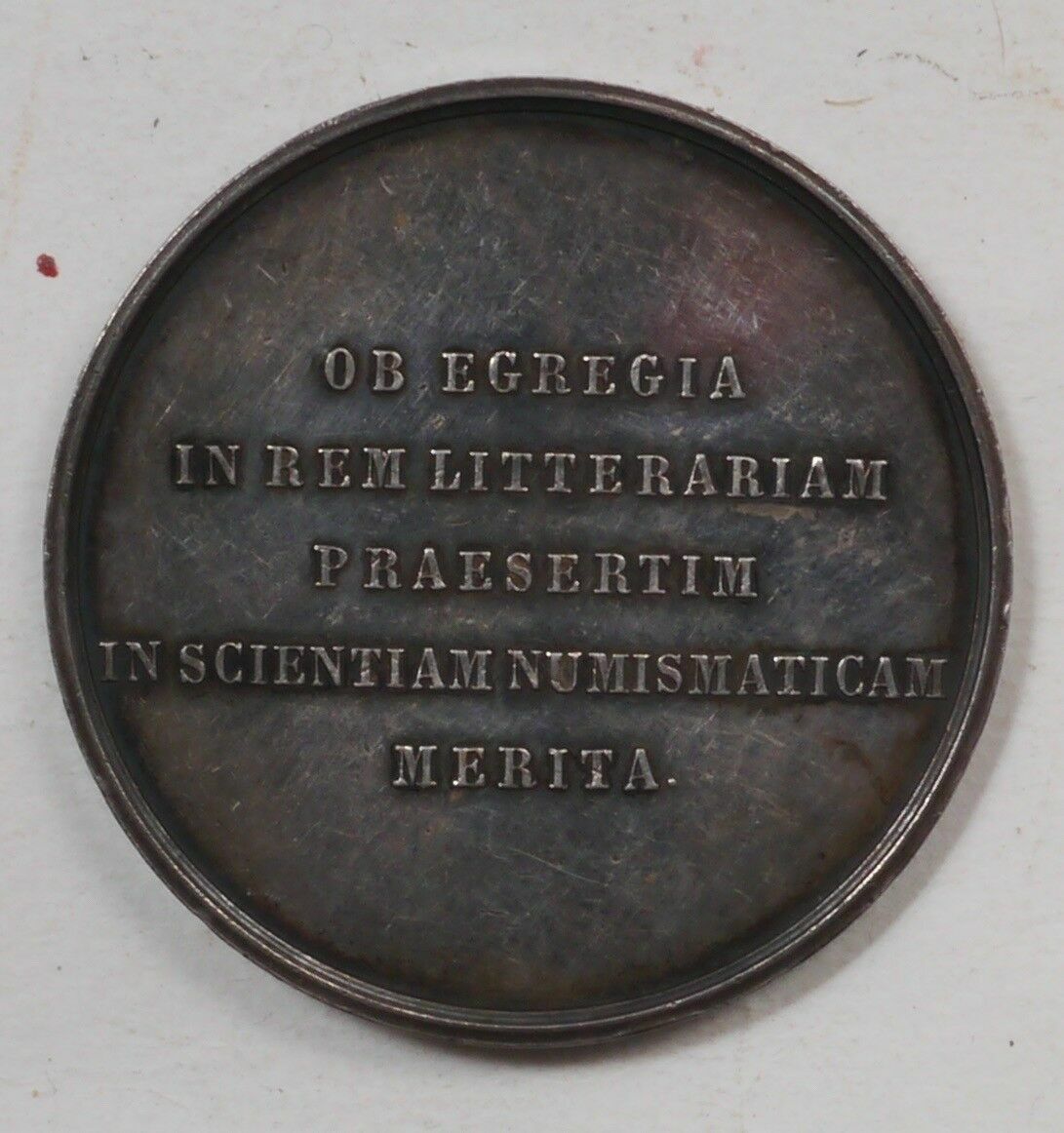 Medaglia RARO Medal Latino Commemorativa Numismatico 1874 Argento Promis