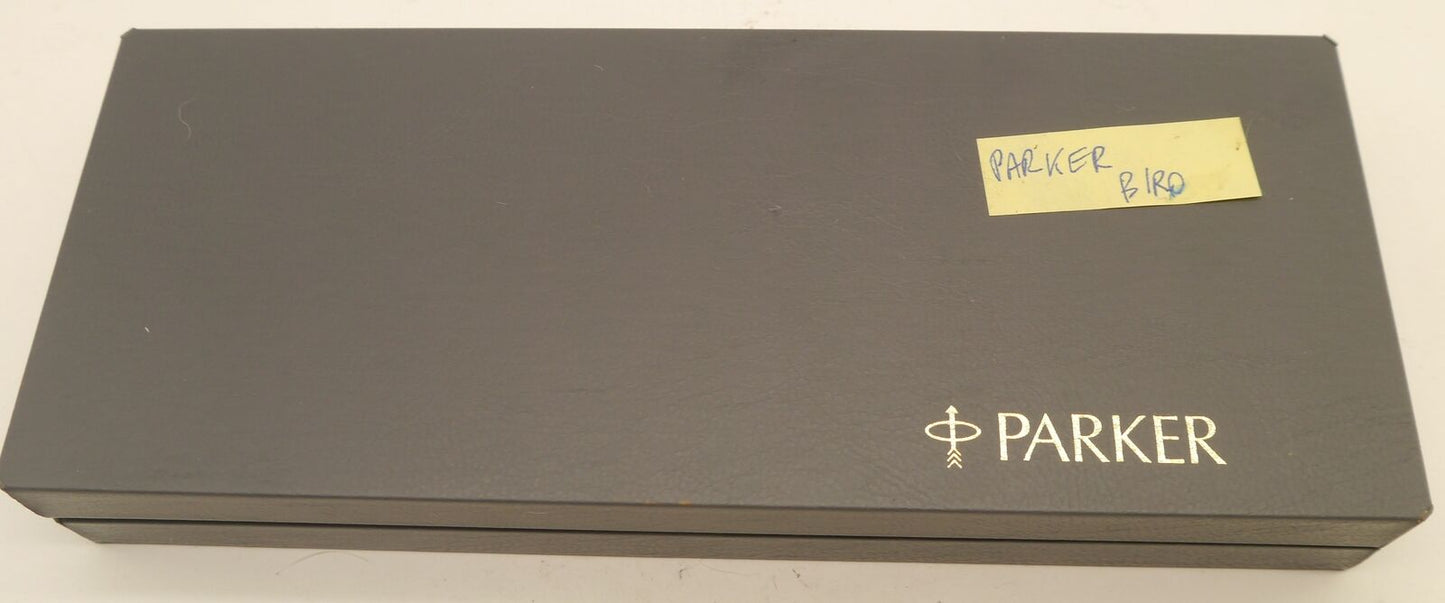 Parker Rialto Penna a sfera laccata blu e oro con inchiostro blu