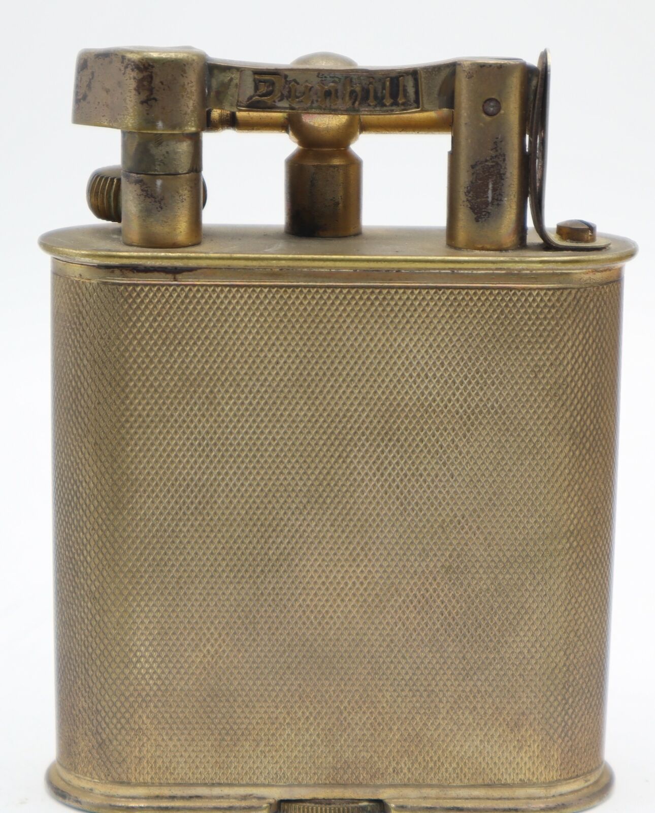 DUNHILL Table lighter, patent 143752, England 1485418. Silver Plate