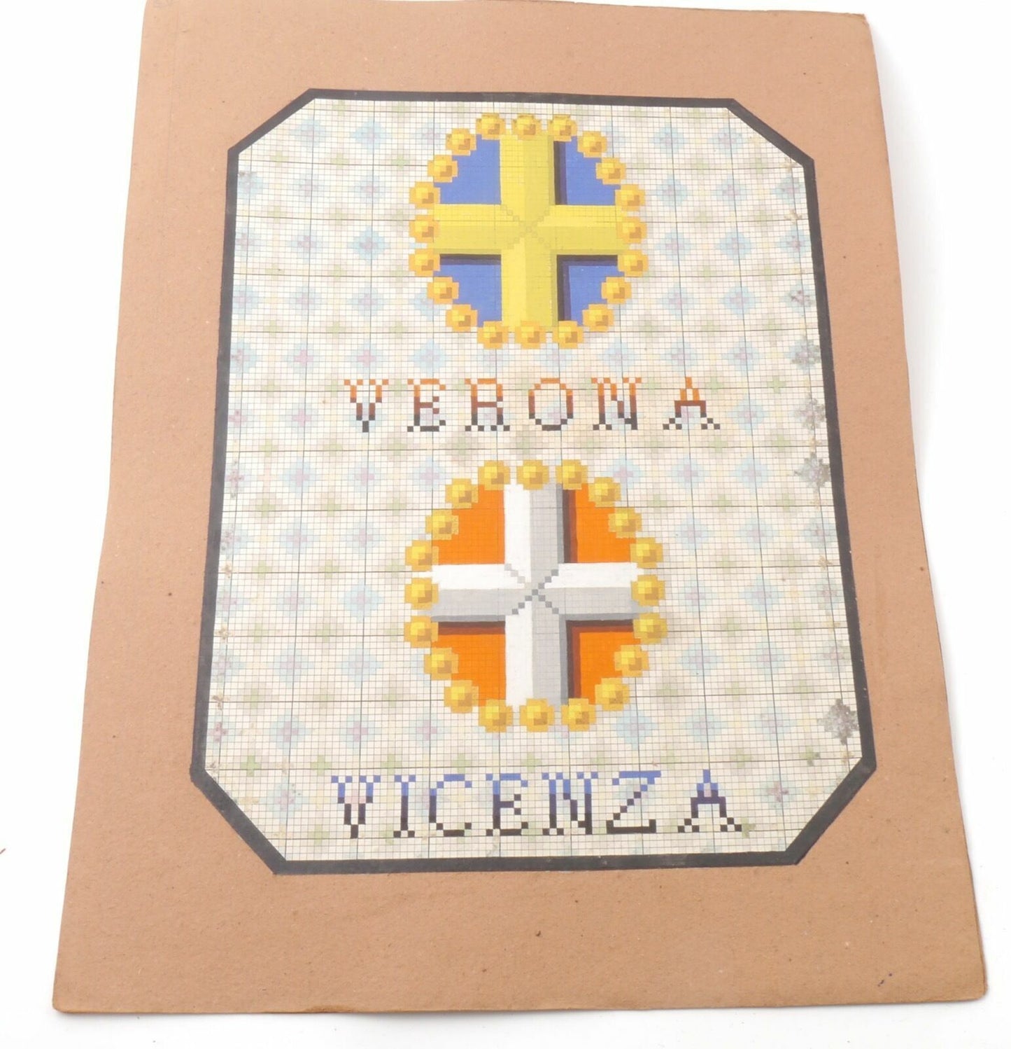 Acquarello XIX Emblema Vincenza Verona Italy 800 Watercolour Inc. Cioffi