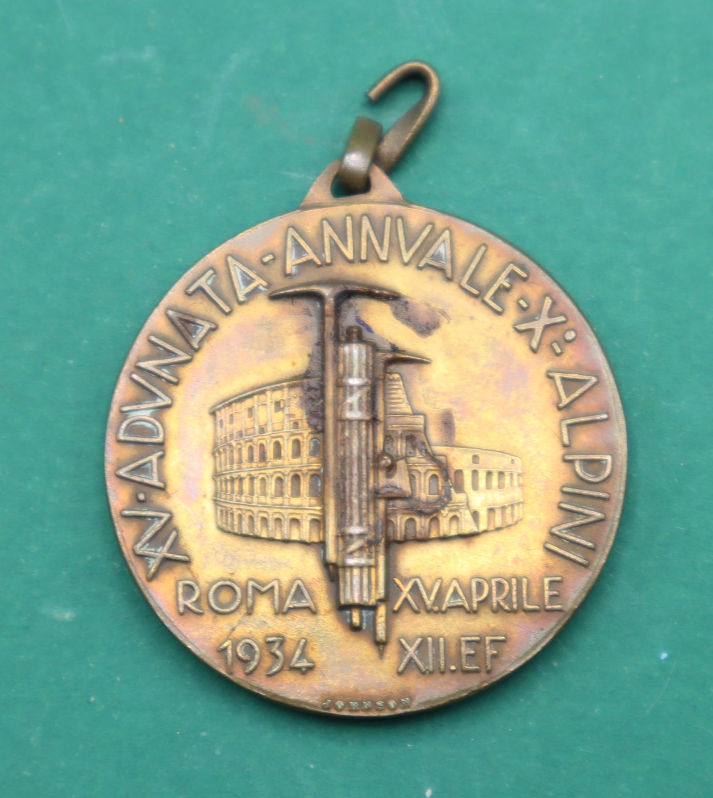 Medaglia adunata nazionale alpini a Roma 1934 senza nastrino