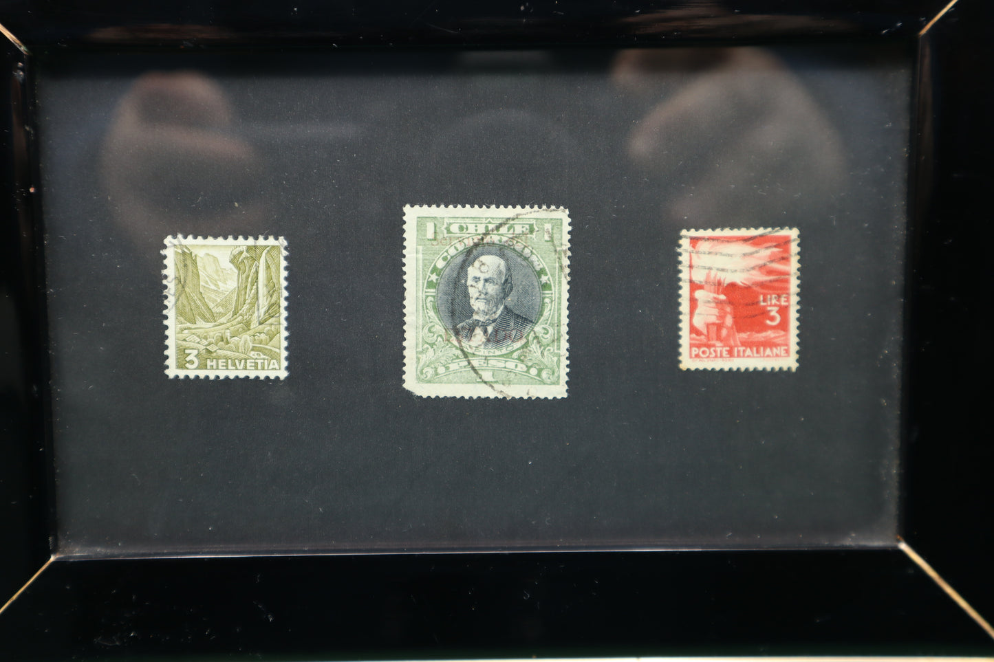 Quadretto con Francobolli regalo pensiero Collezionista