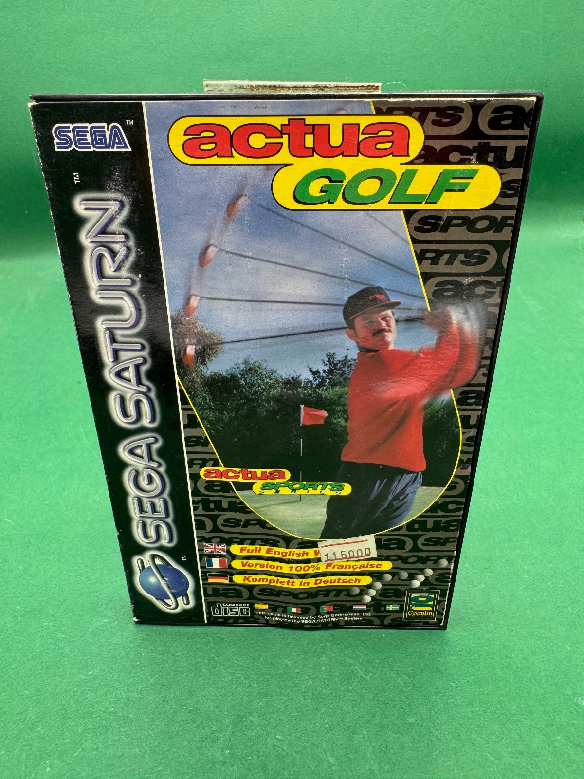 Actua Golf per Sega Saturn PAL con custodia e manuale